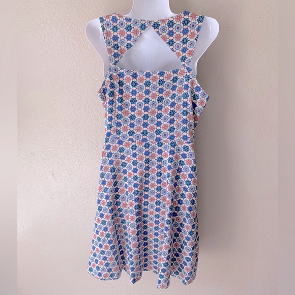 Anthropologie TULLE Stain Glass Americana Fit And Flare Midi Dress Size S - Picture 2 of 8